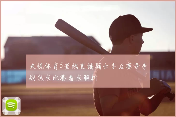 央视体育5套线直播骑士季后赛争夺战焦点比赛看点解析