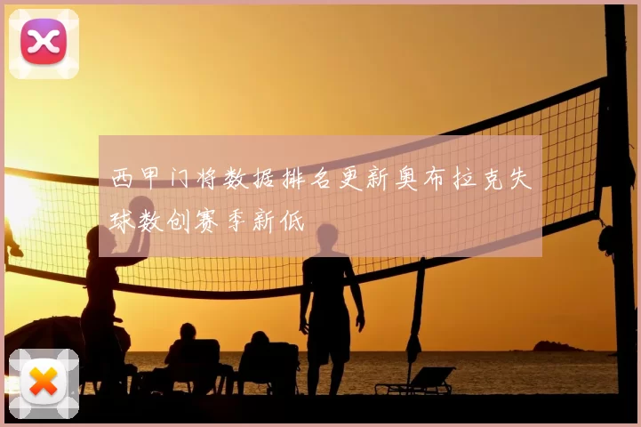 西甲门将数据排名更新奥布拉克失球数创赛季新低